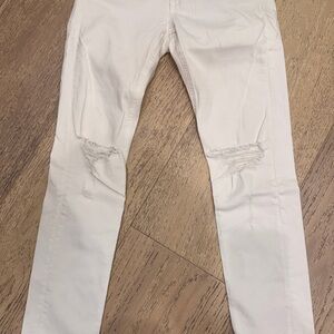 Rag & Bone Women's Cropped White Jeans